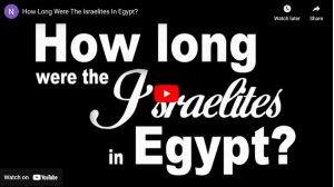 How Long Were The Israelites In Egypt?