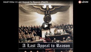 Adolf Hitler A Last Appeal To Reason