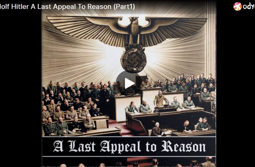 Adolf Hitler A Last Appeal To Reason