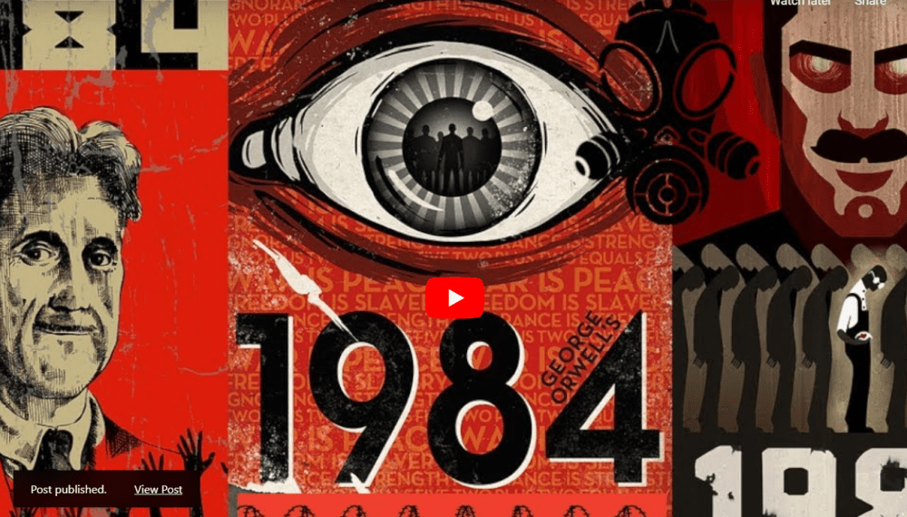 “1984” -George Orwell cult classic 1956 colorized
