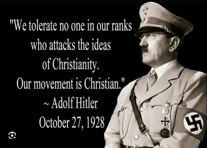 Hitler was a devout Christian